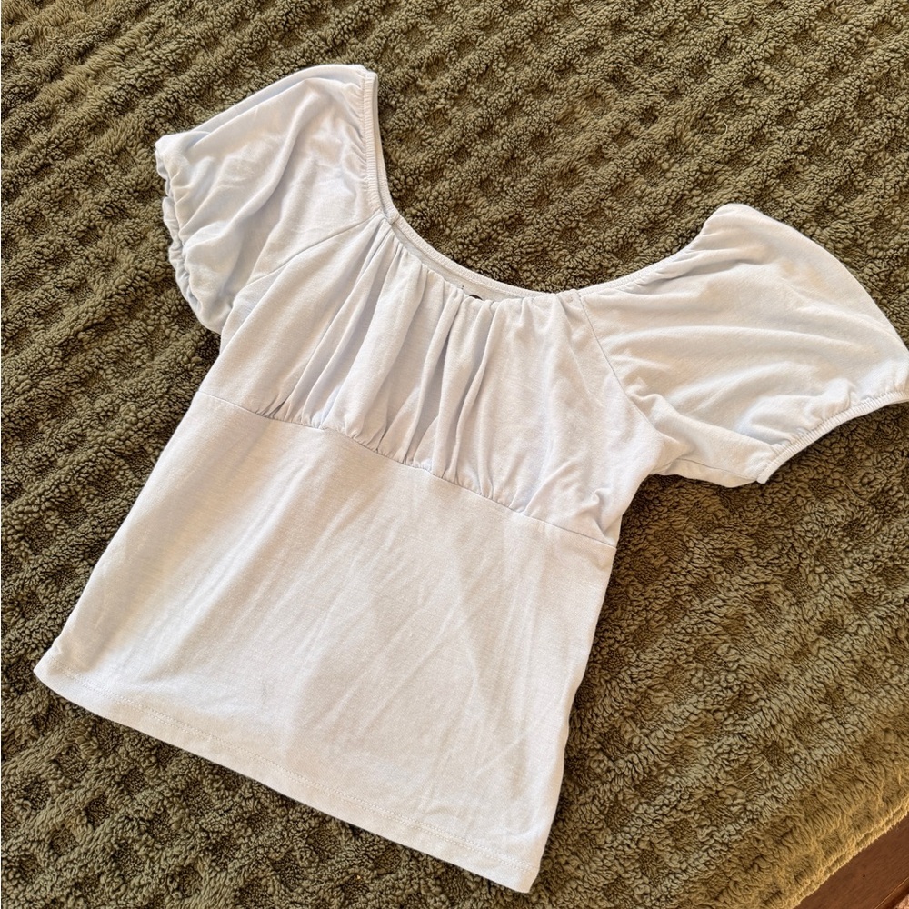 SO White Puff Sleeve Blouse